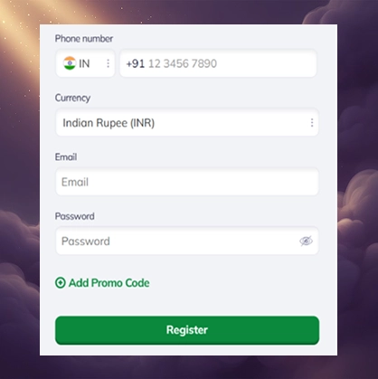 ValorBet registration